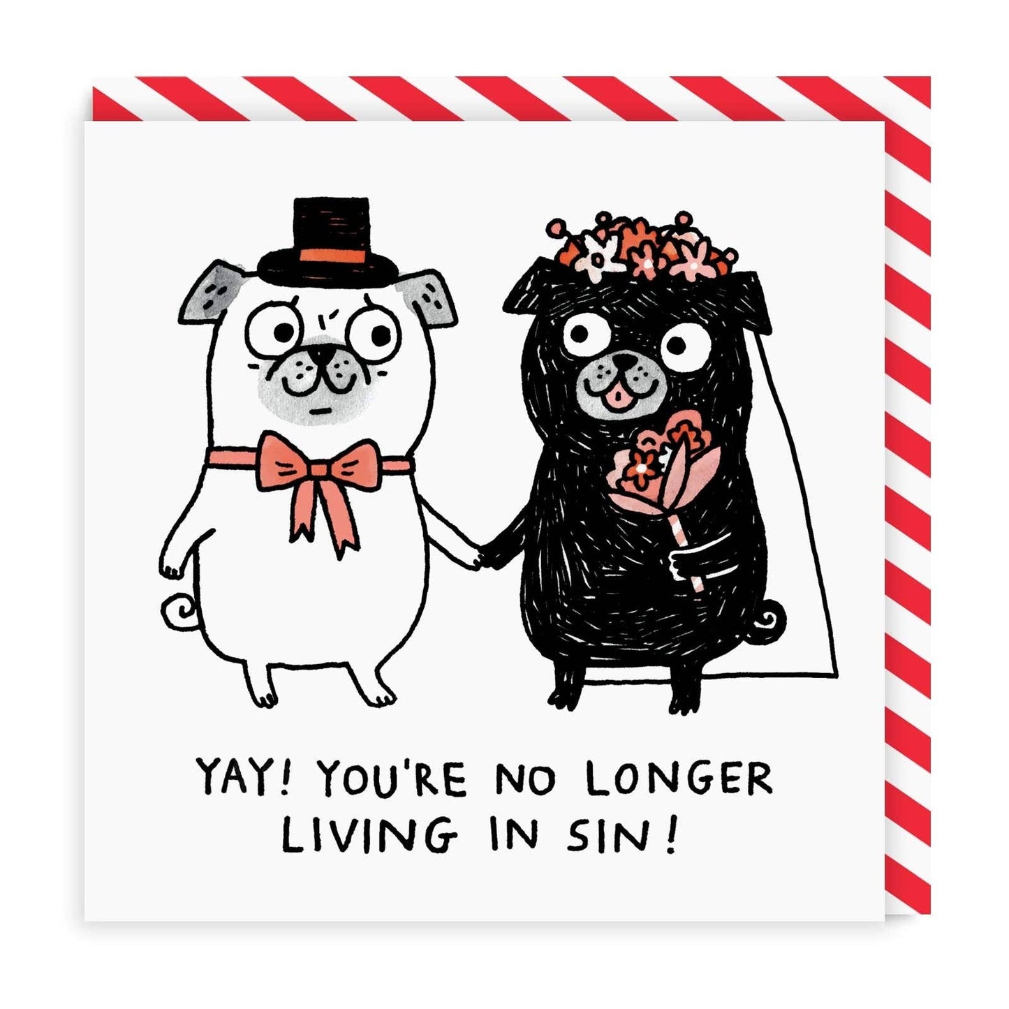 No Longer Living In Sin Gemma Correll Greeting Card