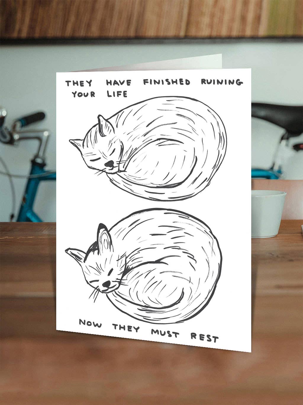 Funny Greetings Card By David Shrigley - Ruining Your Life
