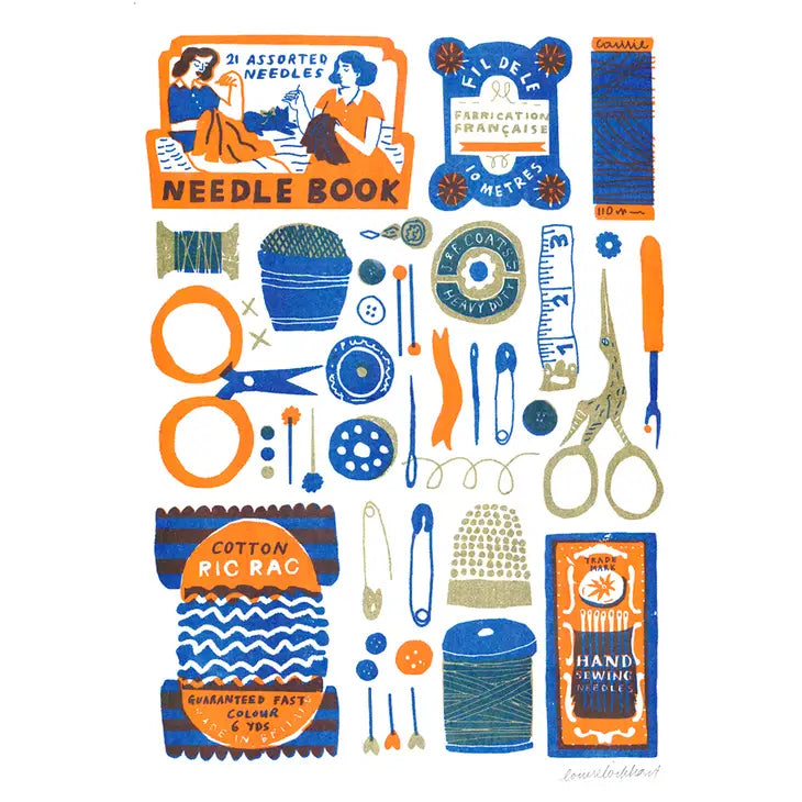 Sewing Collection - A3 Riso Print