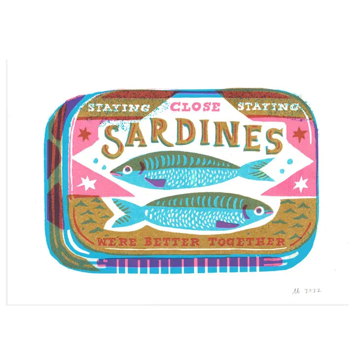 Sardines - A4 Riso Print
