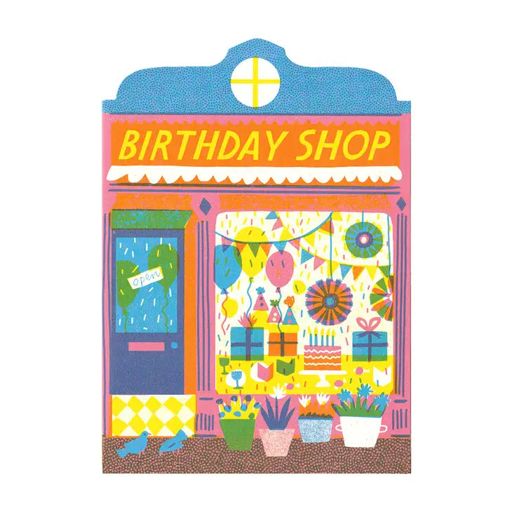 Birthday Shop Die Cut - Card