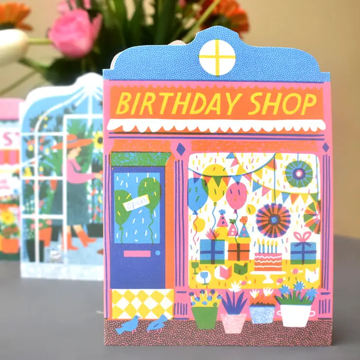 Birthday Shop Die Cut - Card
