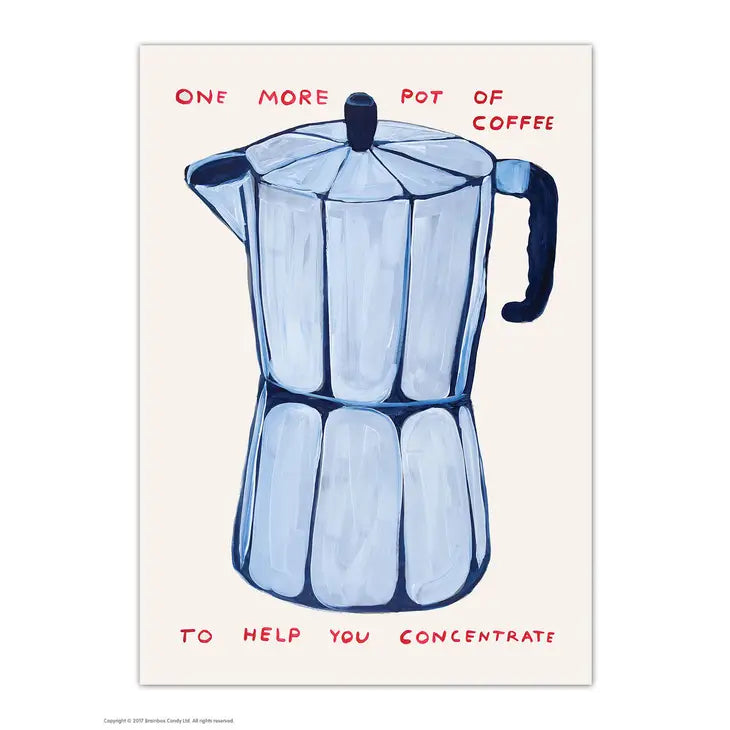 David Shrigley: "Pot of Coffee" Postcard