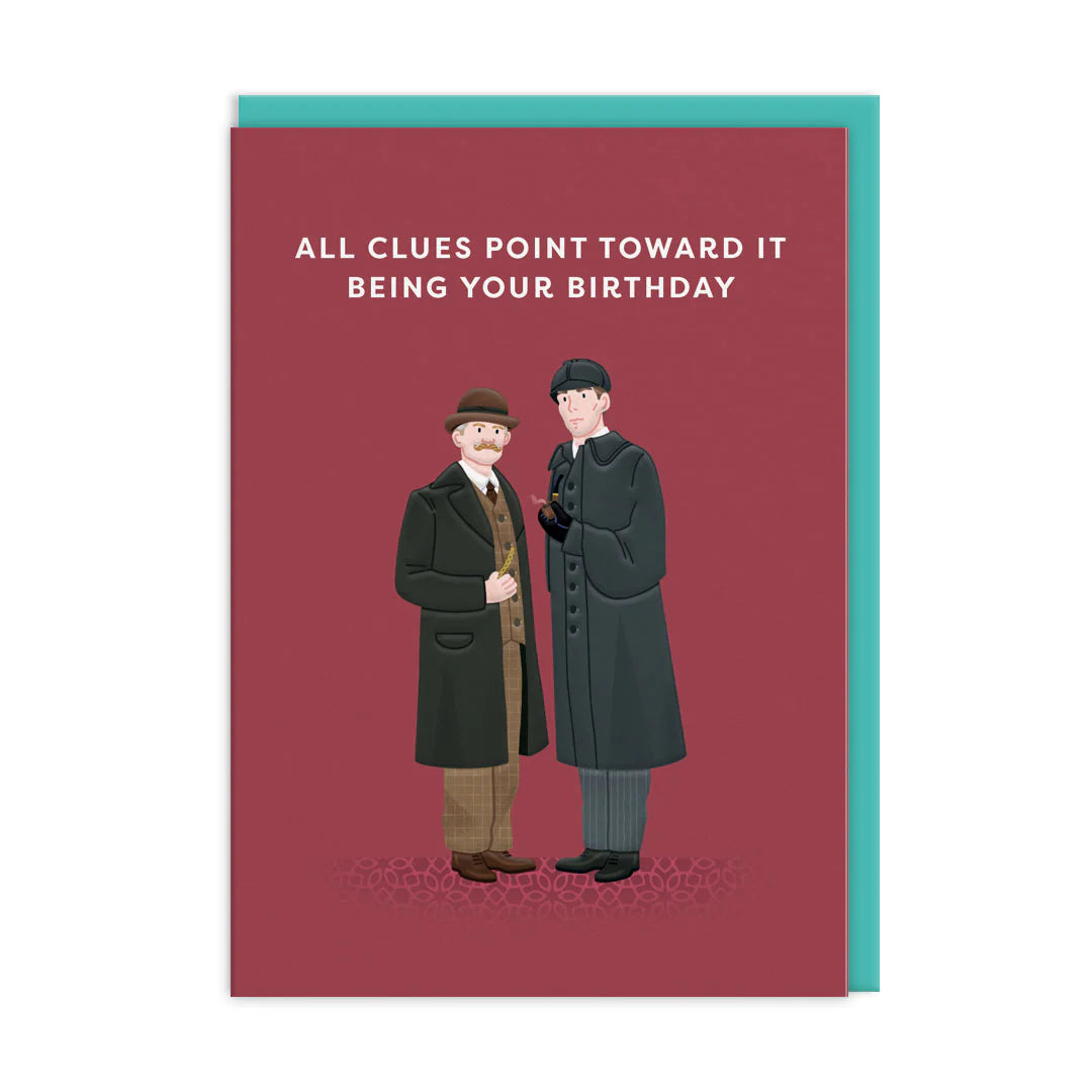 Ohh Deer: Sherlock Holmes Greeting Card