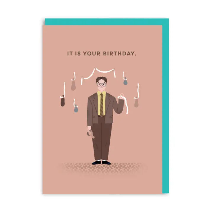 Ohh Deer card: Dwight B'day