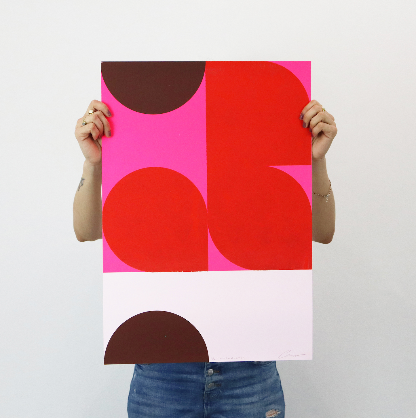 Alastair Keady - Paternoster (red and pink) - Unframed