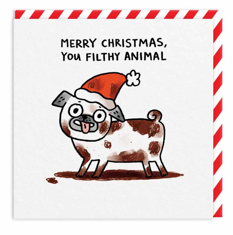 Ohh Deer: Happy Christmas From The Fur Baby Greeting Card