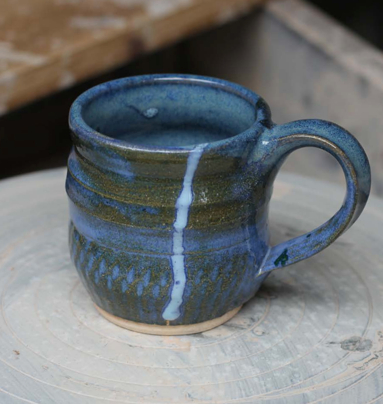 Barrow Arts - Blue Mug (with handle)