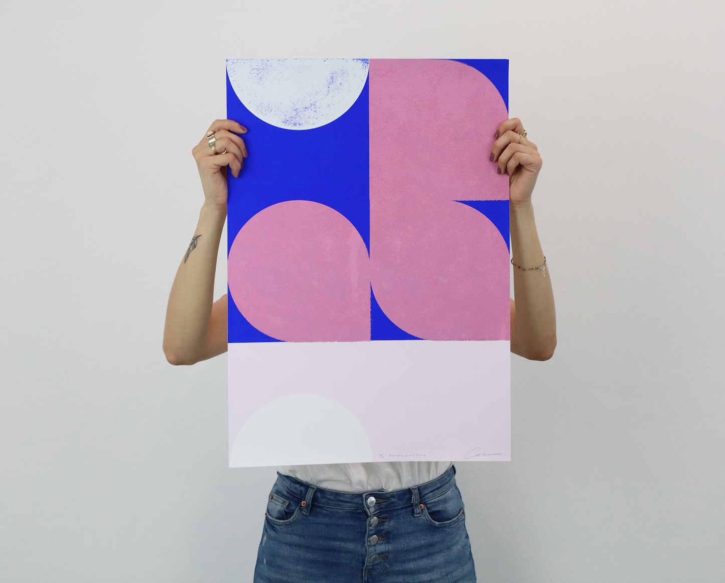 Alastair Keady - Paternoster (blue and pink) - Unframed