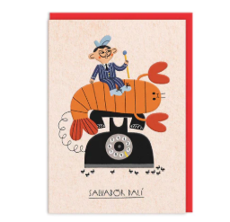 Ohh Deer card: Salvador Dali