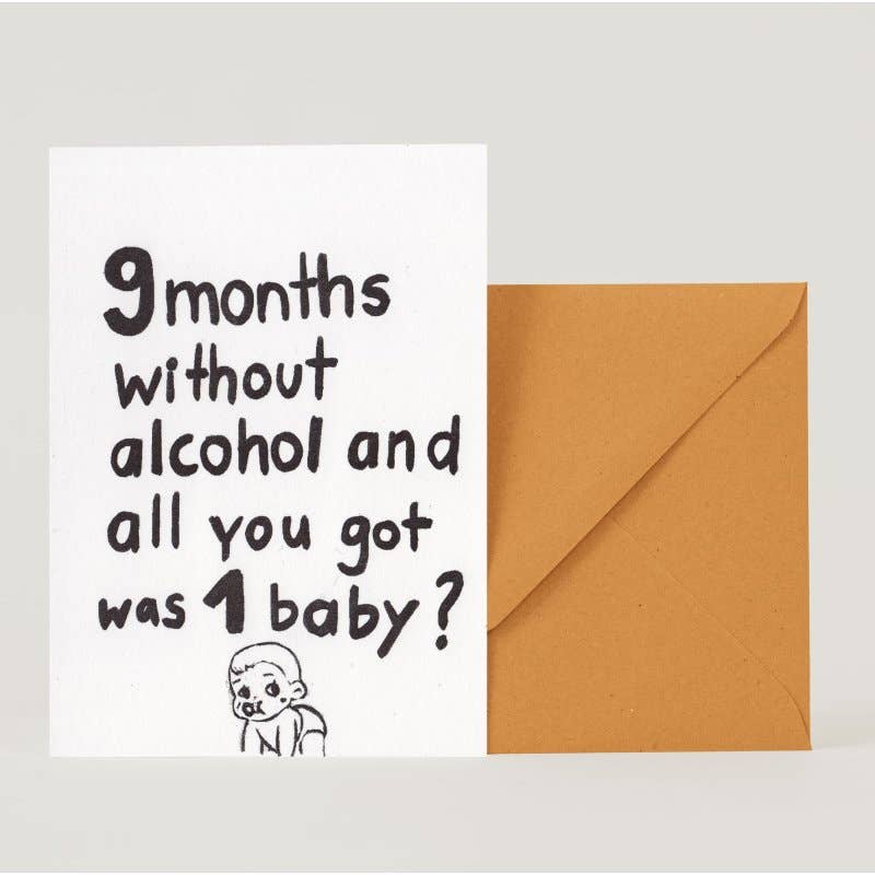 Folding card 9 months