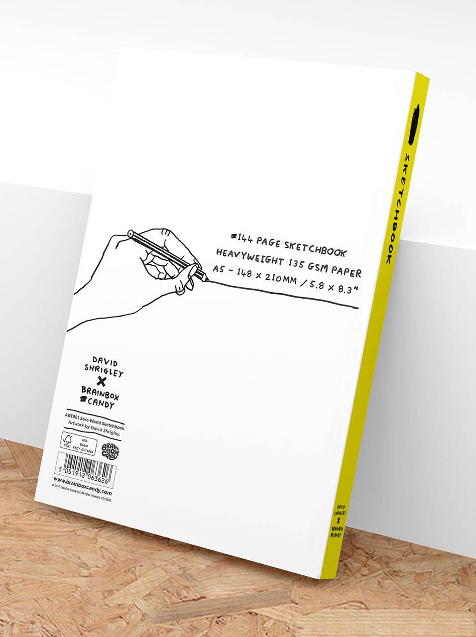 Funny Gift - Art Save The World Sketchbook by David Shrigley