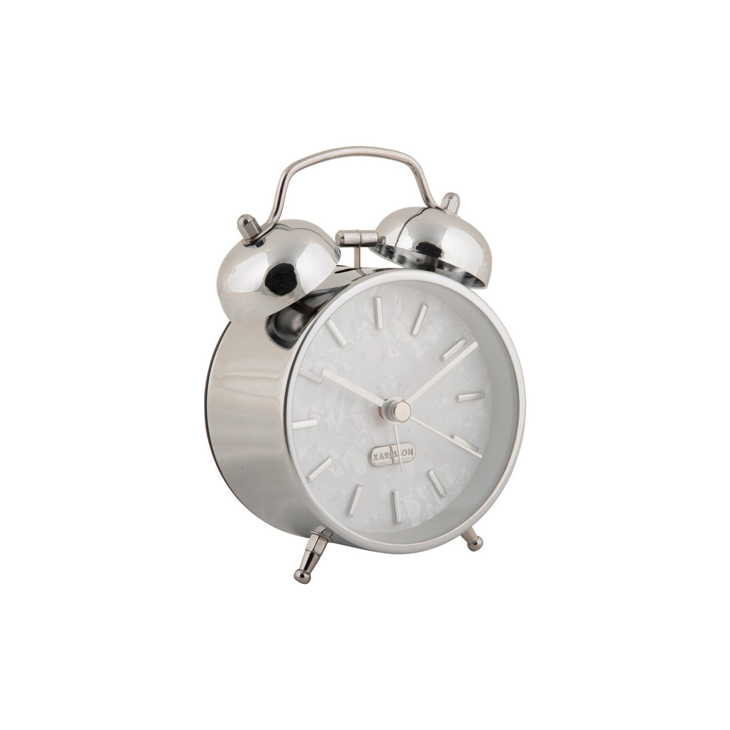 Karlsson - Alarm Clock Pearl Glow silver