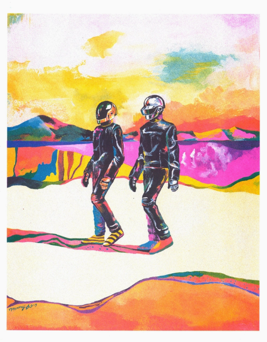 Poster - Hee-Jeong Moon - Meeting with Daft Punk