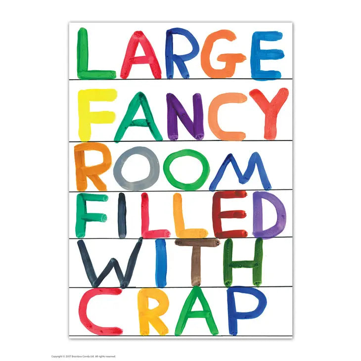 large room shrigley postcard