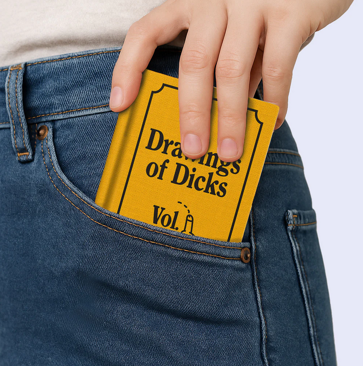 Drawings of Dicks Fabric Hardback Notebook (A7)