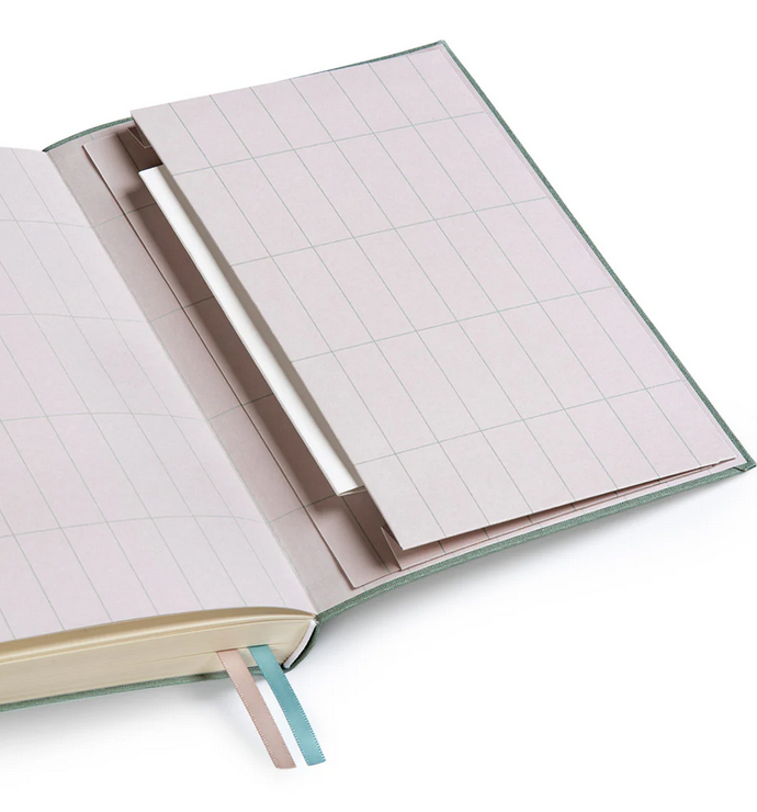 Ohh Deer: Sage Fabric Daily Planner (B6)