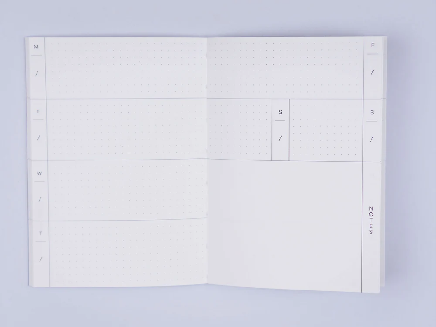 Completist: Undated Weekly Planner Brush Check No.2 Pocket