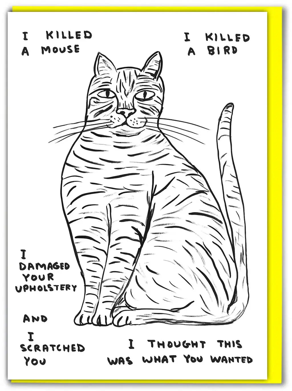 David Shrigley: "I Killed a Mouse" Card
