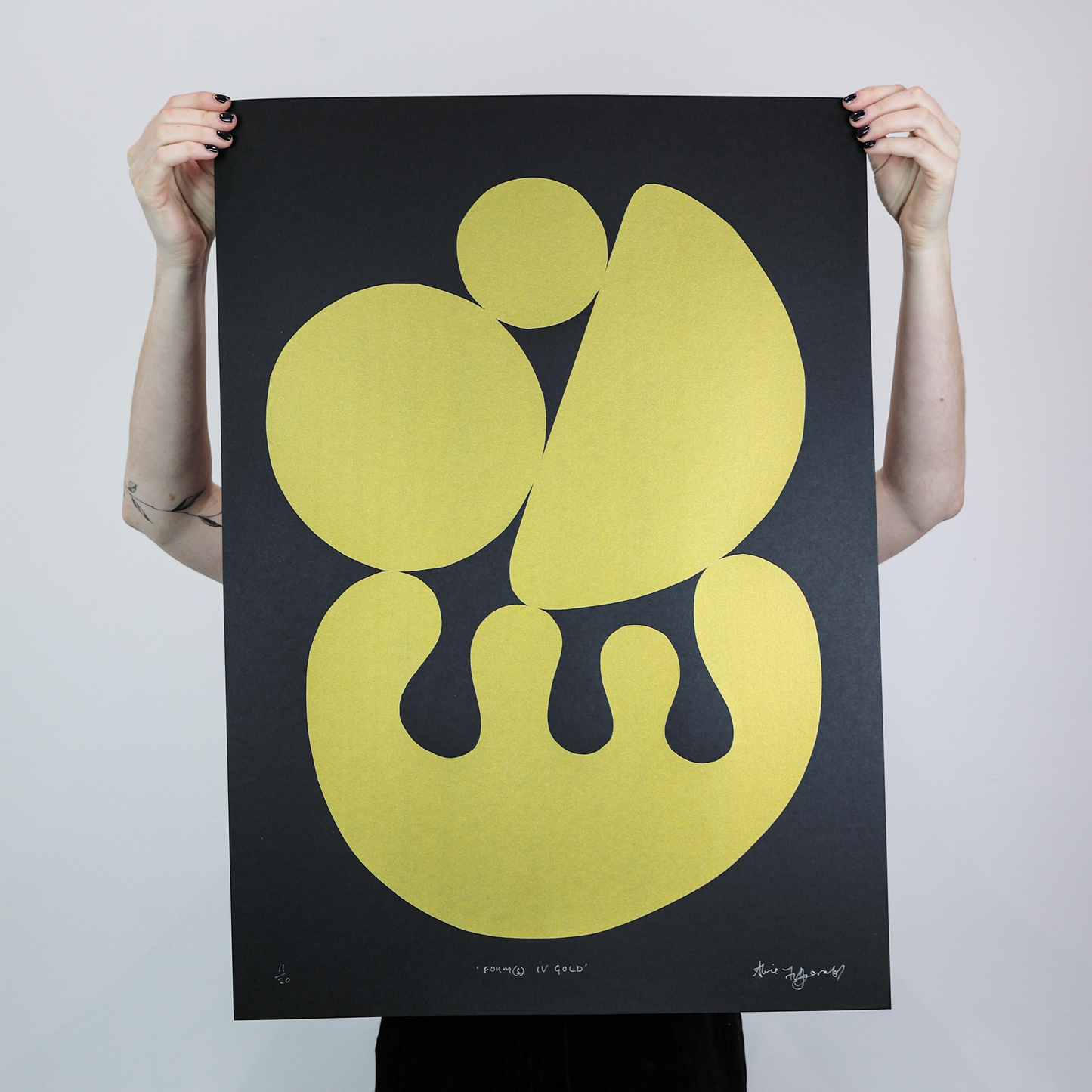 Alice Fitzgerald - ''Forms IV Gold'' - Unframed
