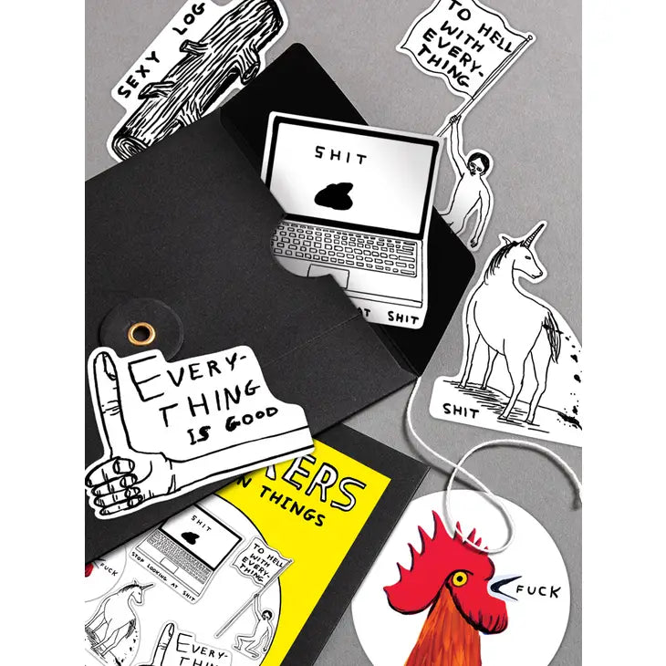 David Shrigley Stickers - Pack 2