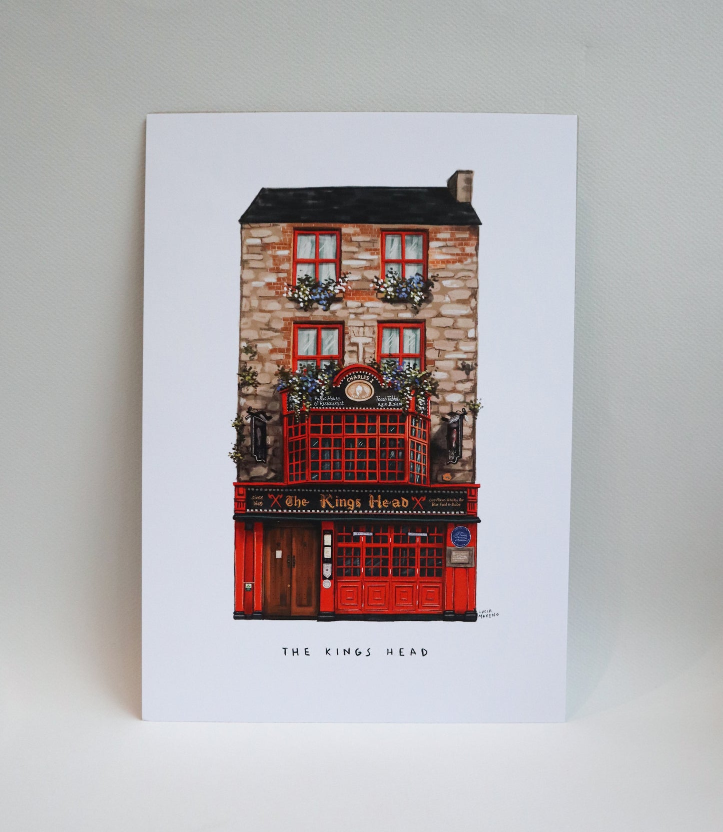 Kings Head Print - Lucia Moreno Illustration