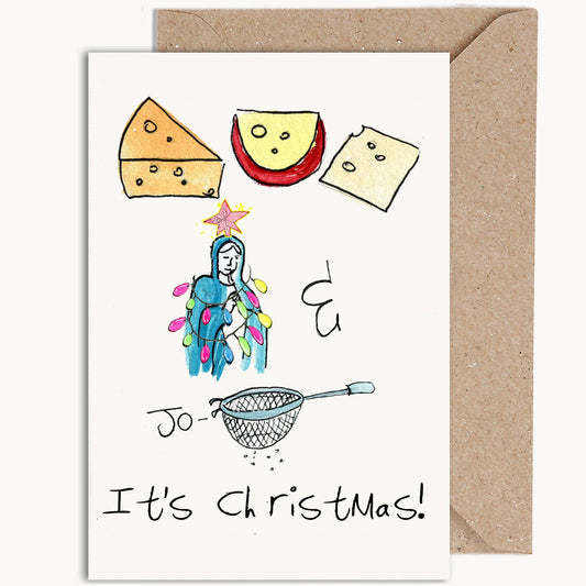 Weird Watercolours: Cheesus Mary & Jo-Sieve, It's Christmas!