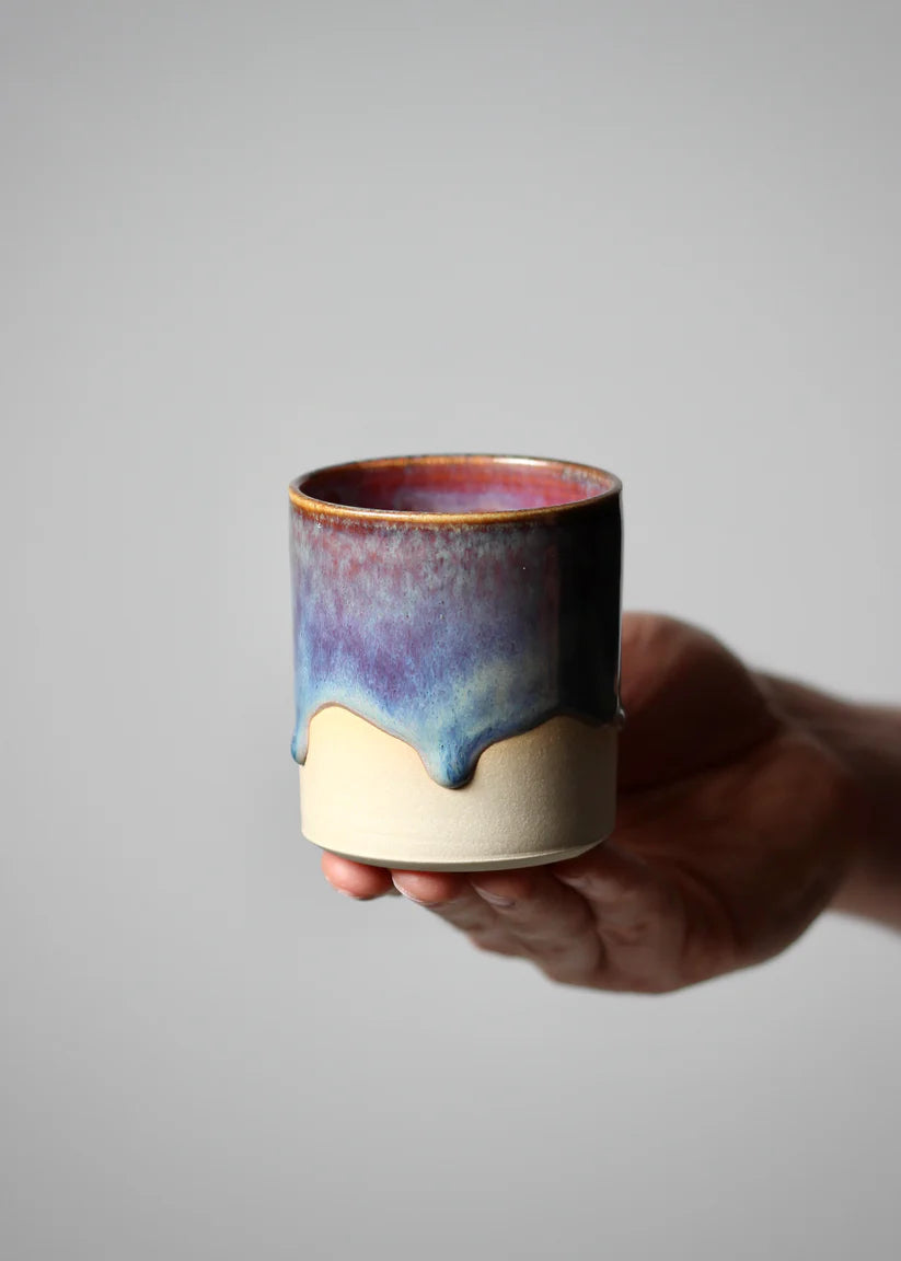 Dylan Jordan Ceramics - Sunset Drip Cup (no handle)