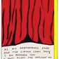 Funny Greetings Card By David Shrigley - Performance Ends