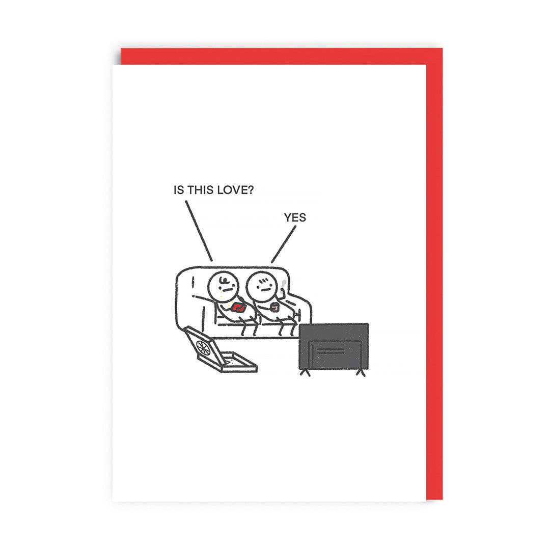 Is This Love Sofa Valentine's Day Card (8450)