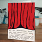 Funny Greetings Card By David Shrigley - Performance Ends
