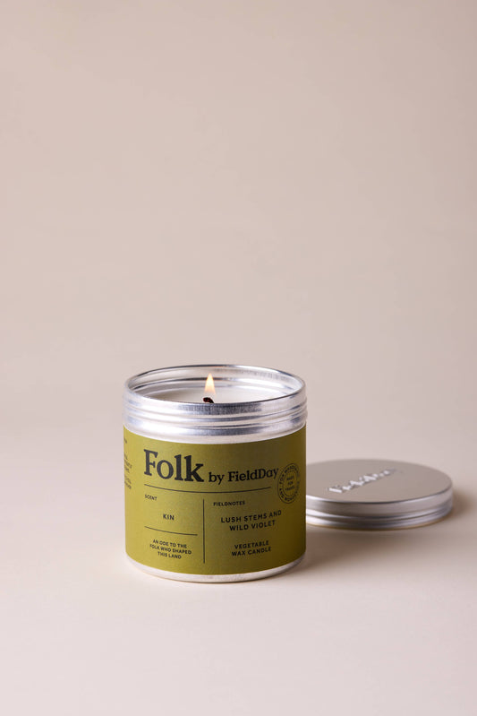 FieldDay: Kin Vegetable Wax Folk Tin Candle