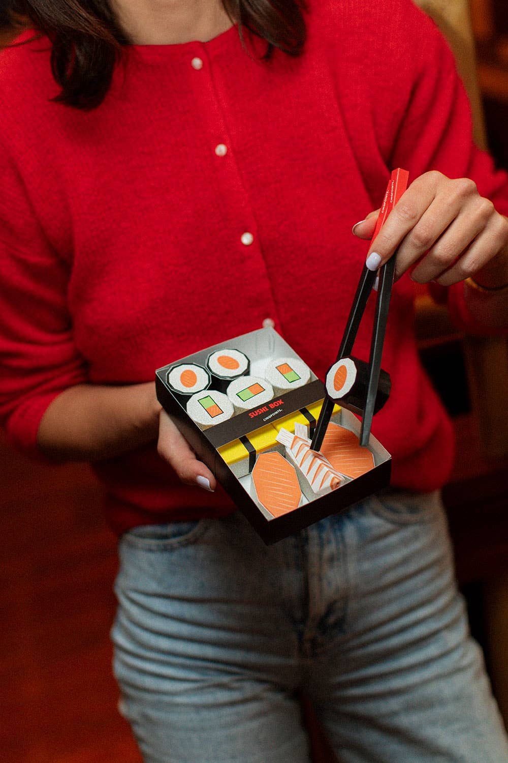 Sushis Christmas Gift 3D Paper Craft to build