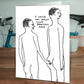 Funny Greetings Card By David Shrigley - Beautiful Arse