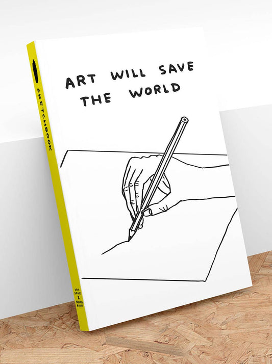 Funny Gift - Art Save The World Sketchbook by David Shrigley