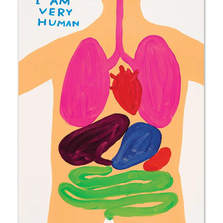 David Shrigley Postcard: I Am Very Human
