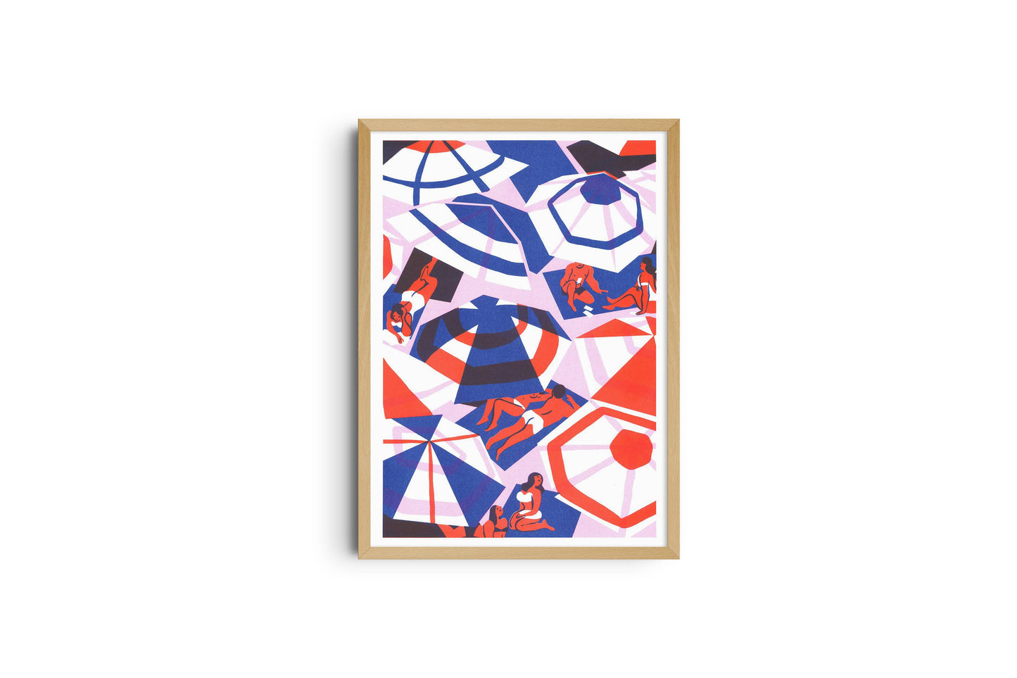 A3 poster - Virginie Morgand - Beach (pink version)