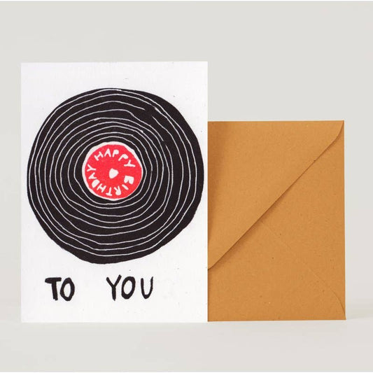 SuperJuju Card - Happy Birthday Vinyl Record