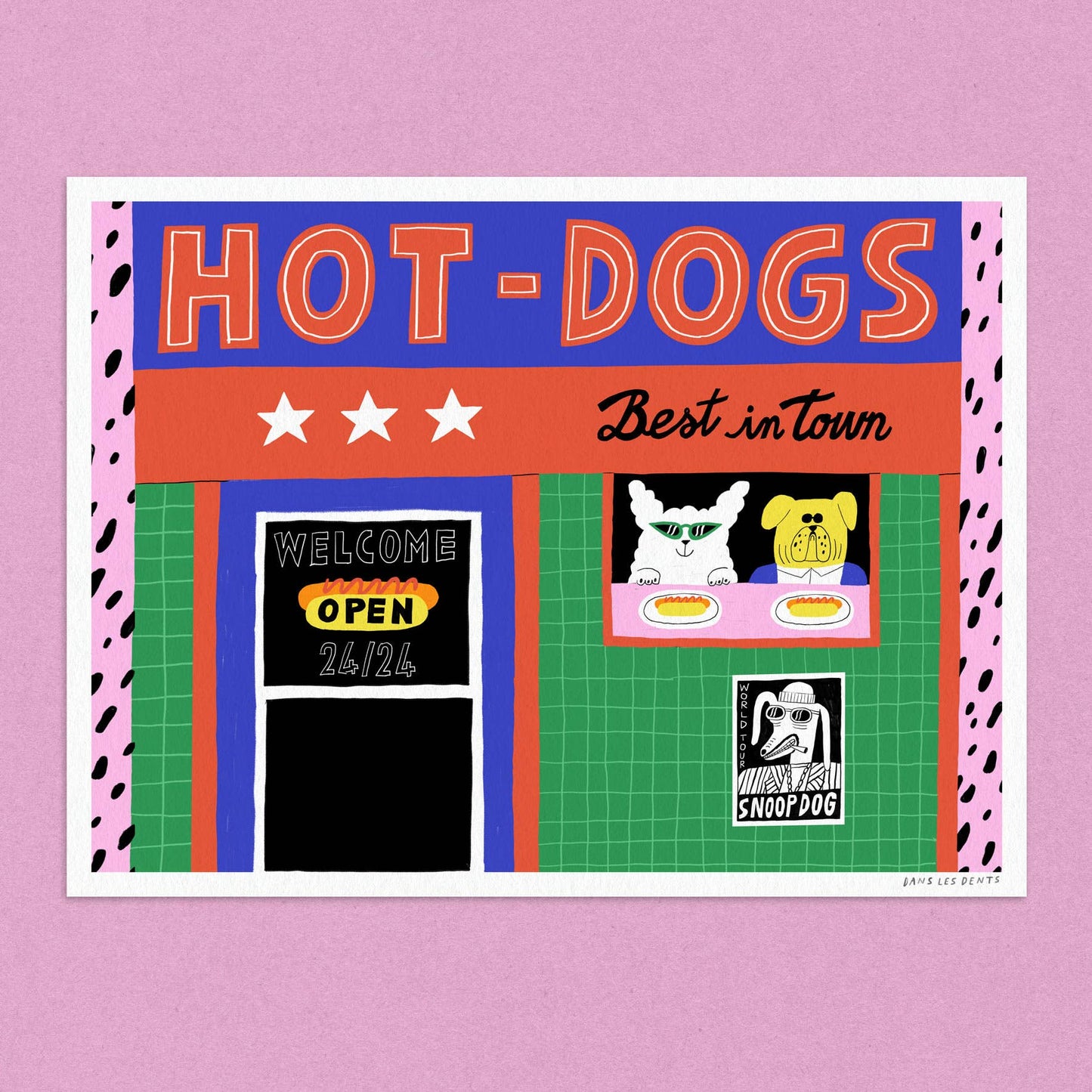 POSTER 30X40 CM - HOTDOGS - AFF76