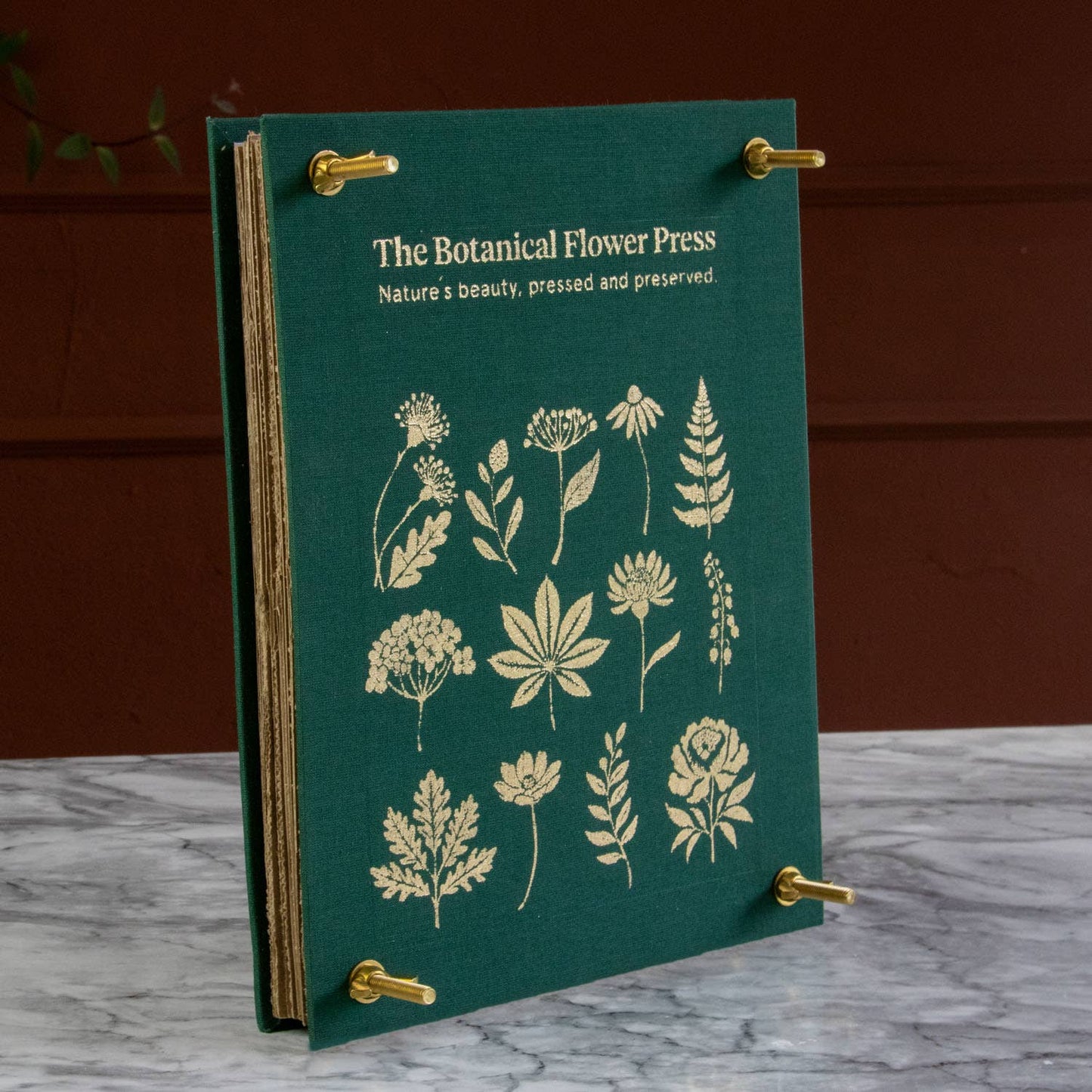 The Botanical Flower Press – Linen Cover & Gold Foil