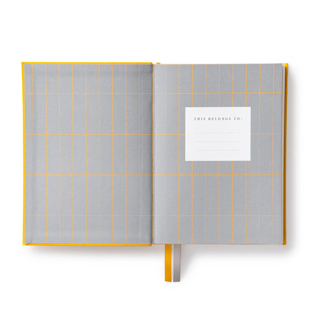 Ohh Deer: Yellow Fabric Daily Planner (B6)