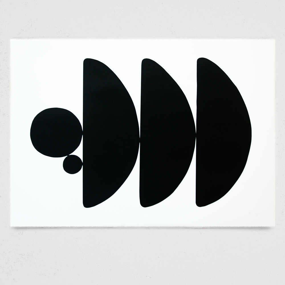 Alice Fitzgerald "Black Resolve I" - Unframed