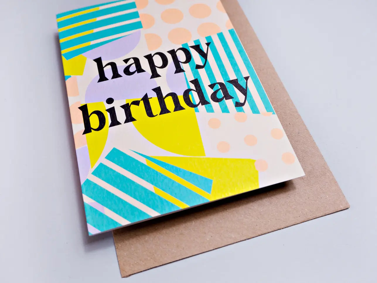 Card - Spots + Stripes ''Happy Birthday''´