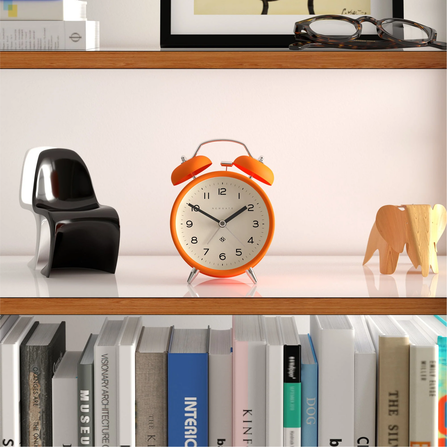 Charlie Bell Echo Alarm Clock - Orange