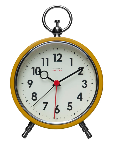 Factory Alarm Clock - Ochre Yellow - Cloudnola
