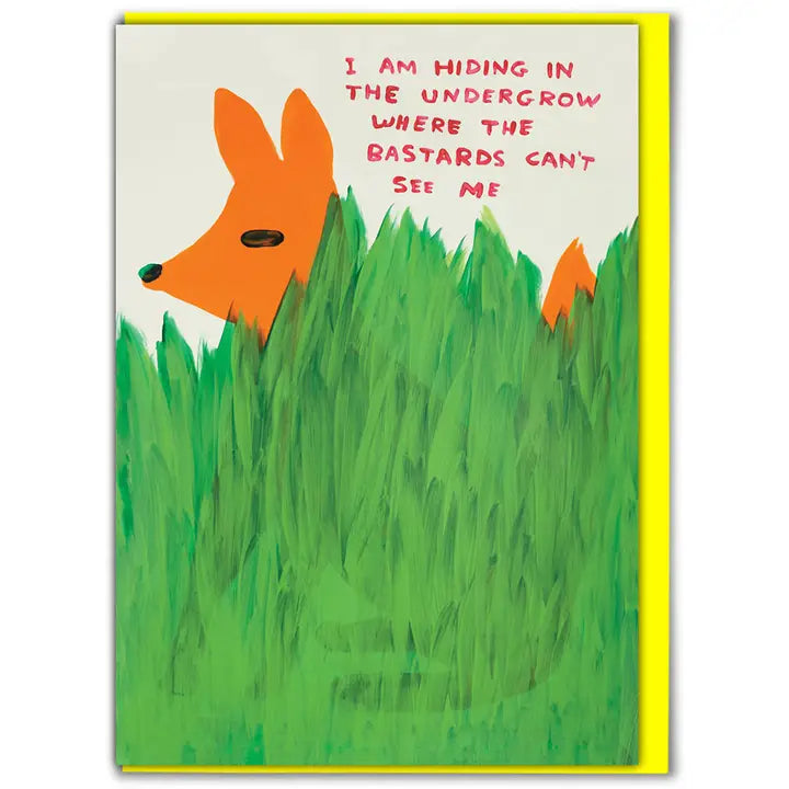 Card - David Shrigley - "Bastards Can't See"