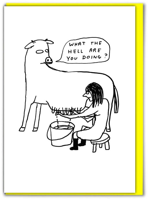 Card - David Shrigley - "What the Hell"