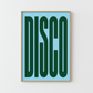 Blue Disco Print