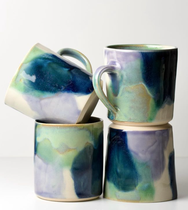 Dylan Jordan Ceramics - Watercolour Mug (handle)