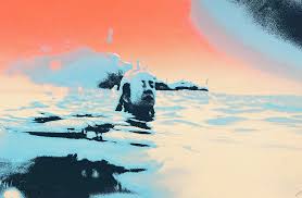 ''Day Swimmer'' - Brian Giles - Unframed